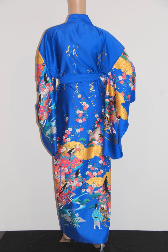 Fashion-Furisode - "Kaguya" Blau