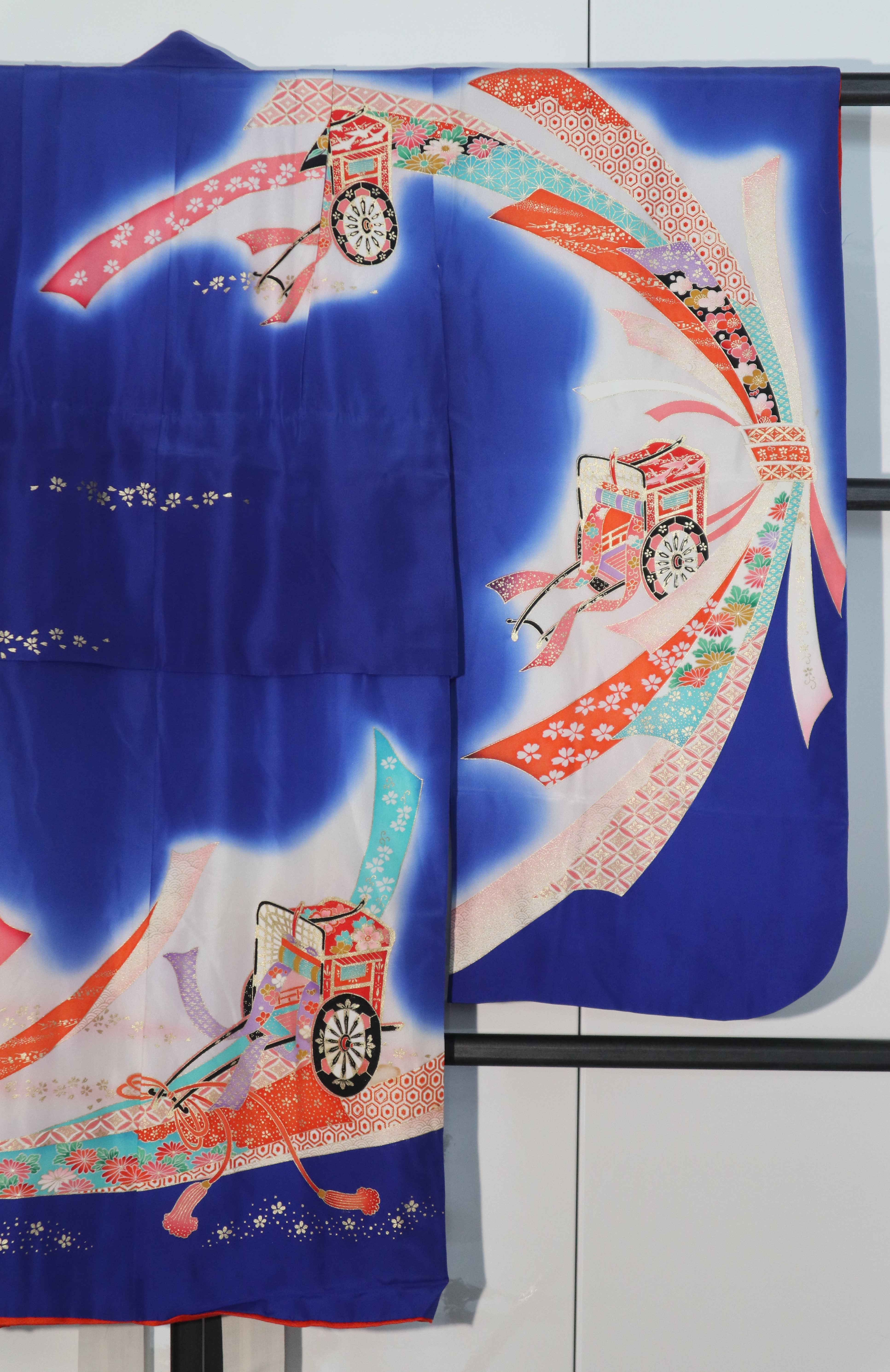 Vintage Kimono Kinder - blau