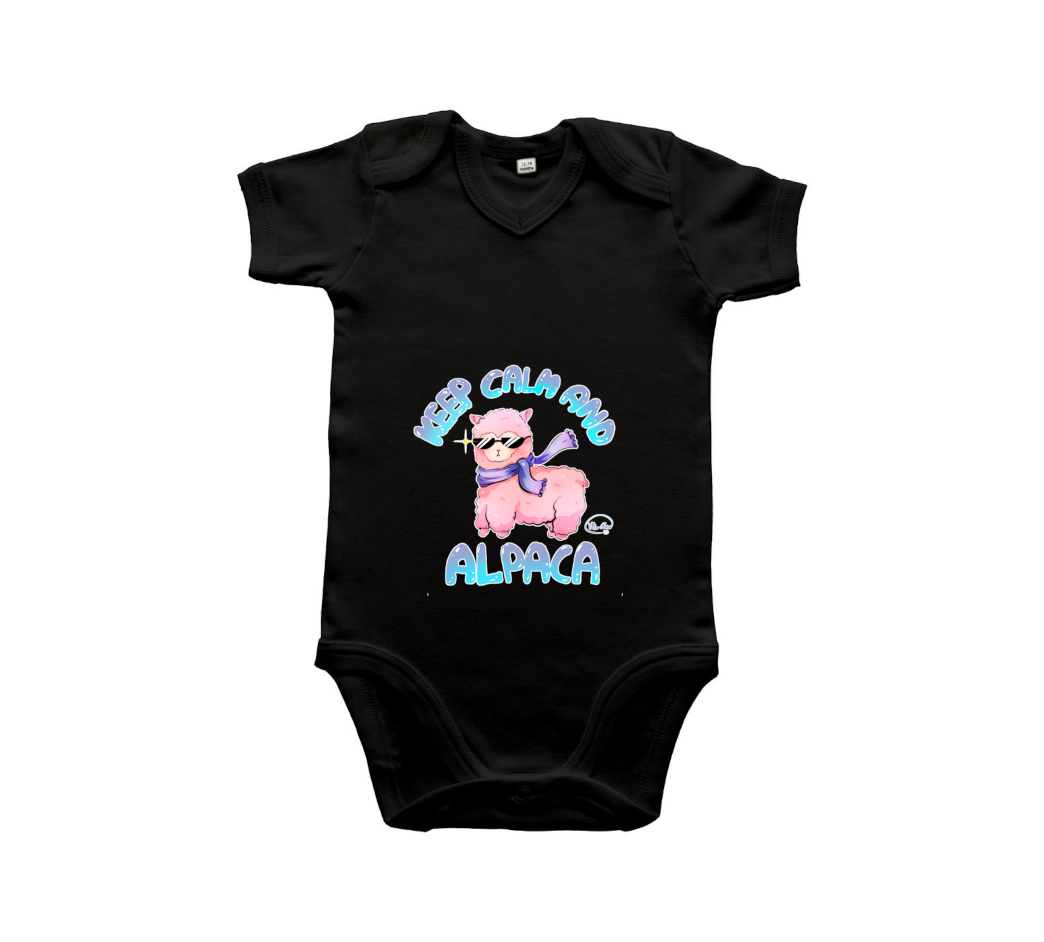 Baby Body schwarz Alpaka