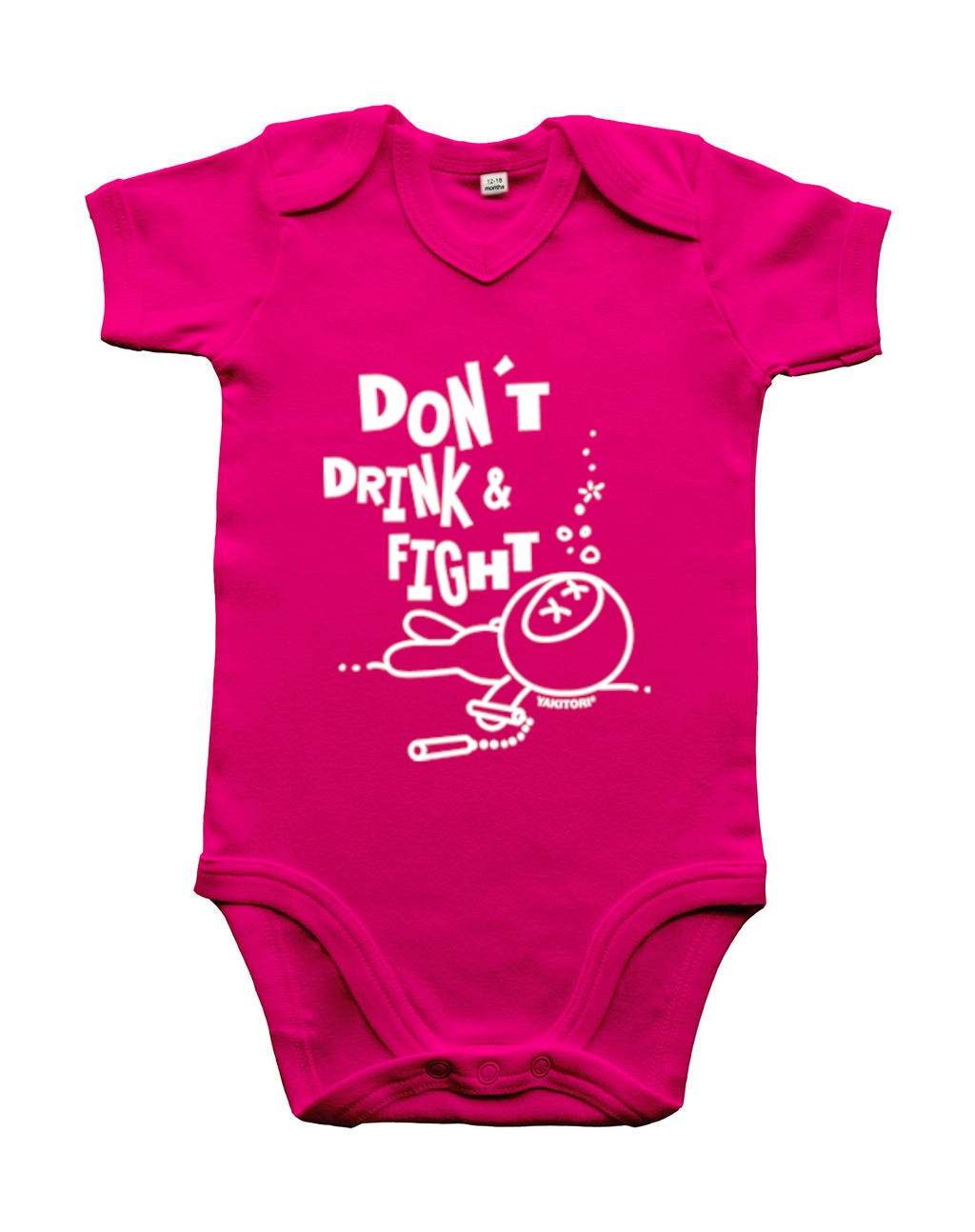 Baby Body pink Ninja - Don't drink and fight