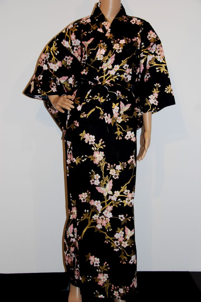 Fashion-Yukata - Cherry Blossoms & Butterfly